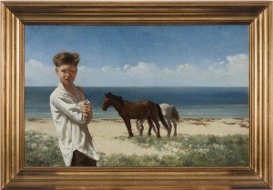 Boy with Horses on the Seashore, c. 1965 private collection